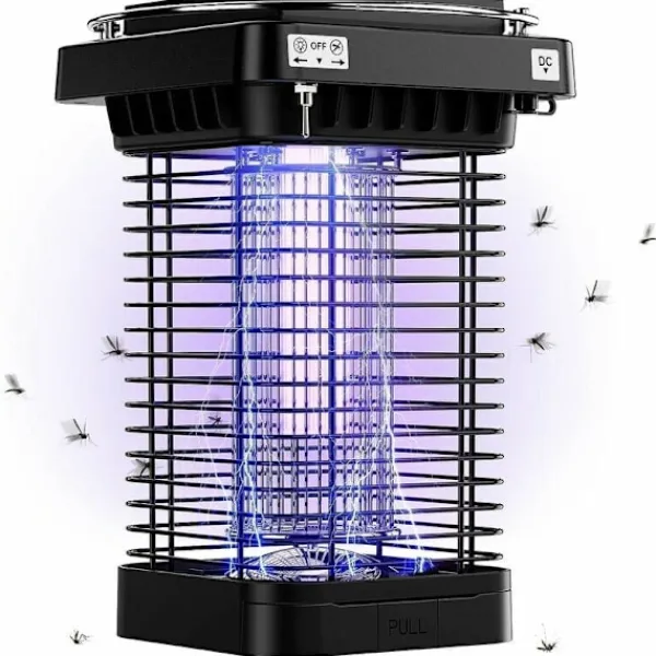 Xuigort Skadedjur & Insekter-Myggdödande lampa för utomhus- och inomhusbruk, solcellsbaserad UV-myggdödande lampa, elektrisk lampa för insektsfångst