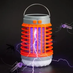 Skadedjur & Insekter-Myggdödare, 2024 ny solcellsladdad vattentät myggdödande lampa, bärbar lämplig för trädgård, camping och picknick