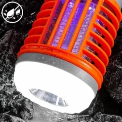 Skadedjur & Insekter-Myggdödare, 2024 ny solcellsladdad vattentät myggdödande lampa, bärbar lämplig för trädgård, camping och picknick