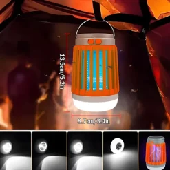 Skadedjur & Insekter-Myggdödare, 2024 ny solcellsladdad vattentät myggdödande lampa, bärbar lämplig för trädgård, camping och picknick