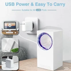 Skadedjur & Insekter-Myggdödarlampa, USB Elektrisk Insektsfälla med UV-lampa, 180Light Myggdödare Zapper för Kök Barnrum Inomhus och Utomhus (LGL)