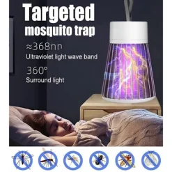 Skadedjur & Insekter-Mygglampa, 2025 Ny 2-i-1 Bärbar Sladdlös Vattentät Campinglampa för Utomhusbruk (1 st Grön/Grå)