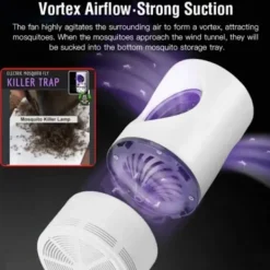 Skadedjur & Insekter-Mygglampa Myggfångare UV Myggdödare Insektfångare USB vit