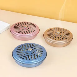 Skadedjur & Insekter-Myggspiralhållare, fackram, rostfritt stål, runt stativ, silver, silver