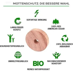 Skadedjur & Insekter-Naturlig cederträ repellent - 30 malbollar utmärkt garderobs repellent - ekologisk - malfälla - kemikaliefri