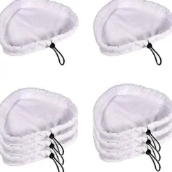 DAO Städmoppar-Ångmopp 8 Delar Mikrofiberduk Mikrofiber Ångrengöringsdynor Tvättbara Mopp Ersättningsdelar db