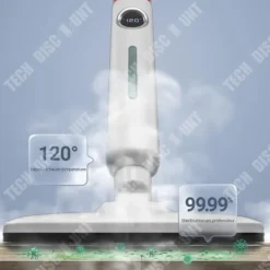 TECH DISCOUNT Ångtvättar-Ångmopp - TD® - Elektrisk rengörare - Sterilisering - Hög temperatur - 301-500 ml
