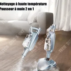 TECH DISCOUNT Ångtvättar-Ångmopp - TD® - Portabel - 1600W - 0,5L - Multifunktionell hushållsprodukt