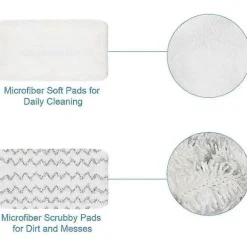 DAO Städmoppar-Ångmoppdyna för Bissell PowerFresh Vac & Steam 2747A, 1132 1543 1632 1652 Symphony Dammsugare och Ångmoppserier, 6-pack [db]