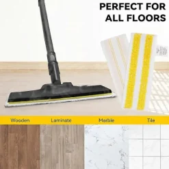 FMYSJ Städmoppar-Ångmoppdynor för Kärcher EasyFix SC2 SC3 SC4 SC5 Ångrengörare, Mikrofiber Tvättbara Återanvändbara (FMY) Yellow