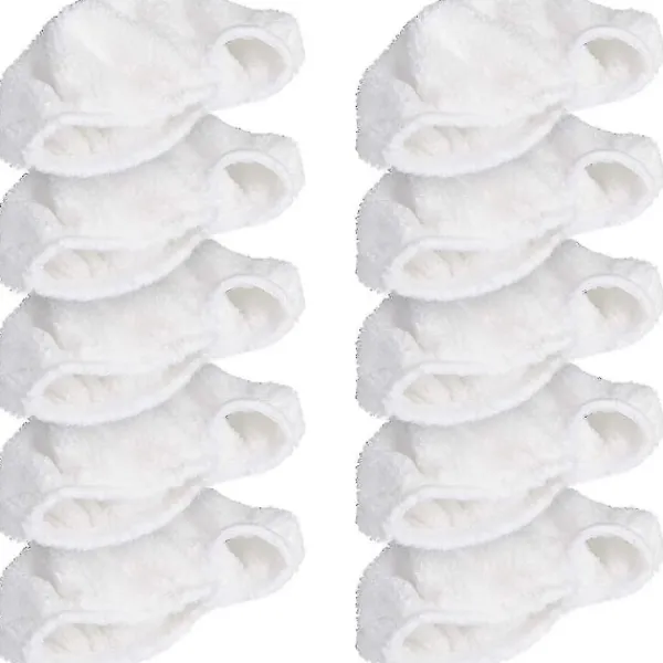 unbranded Ångtvättar-Ångrengörings Mikrofiber Ersättningsdukar Set - 10 Ersättningsdukar För Handhållna Ångrengörare - Lämpliga För Tvättmaskiner - Ångrengöring