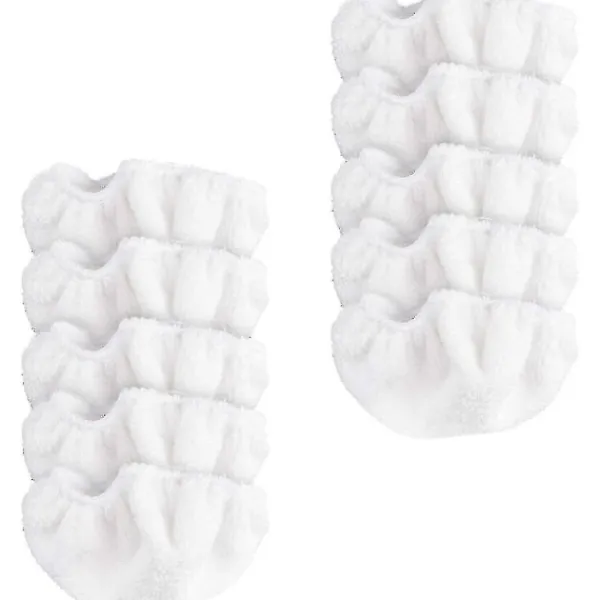 unbranded Ångtvättar-Ångrengörings Mikrofiber Ersättningsdukar Set - 10 Ersättningsdukar För Handhållna Ångrengörare - Lämpliga För Tvättmaskiner - Ångrengöring