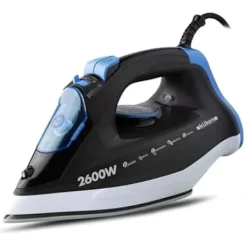 KUKEN Strykjärn-Ångstrykjärn - - Modell 2600 W - Sula i rostfritt stål - Ångutsläpp 140 g/min - Vattentank 320 ml Flerfärgad