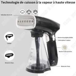 TECH DISCOUNT Strykjärn-Ångstrykjärn - TD® - Mini Bärbar - 1500W - - 1,8 m Sladd