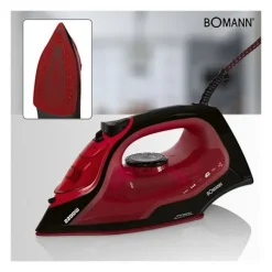BOMANN Strykjärn-Ångstrykjärn med 7 funktioner 2200W DB 6035 CB Svart/Röd