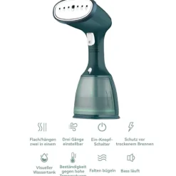 Strykjärn-Ångstrykjärn, steamer med 350 ml vattentank, bärbart resestrykjärn, för resor