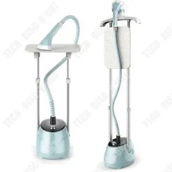 LUNAVO Ångtvättar-Ångstrykningsapparat vertikal - TECH DISCOUNT - 1.6L - 1800W - 10 hastigheter - Högtemperatursterilisering