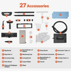 DUOKU Ångtvättar-Ångtvätt - - CB-101A - 2000 W - Tank 1,5 L - Sladd 5 m