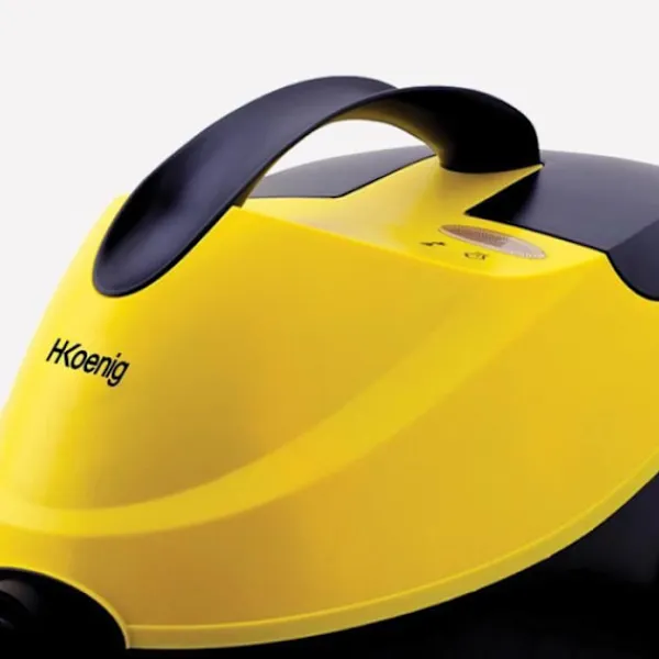 HKOENIG Ångtvättar-Ångtvätt - - NV6200 - Tryck 4 bar - Kapacitet 1,5L - Autonomi 45min gult och svart