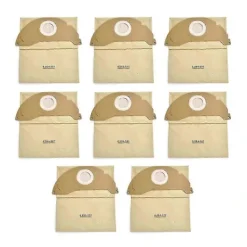 Dammsugare & Tillbehör-/NN/ 8 st Dammsugarpåsar för Kärcher A2004 WD2, Modell 6.904-322.0 - Förbättrad Filtrering & Enkel Hantering Som Visas