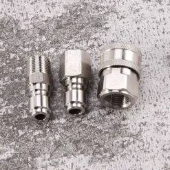 DMstore Högtryckstvättar-NPT 3/8 tum Han- och Honkopplingssats för Trycktvätt, Adapterset och 1 st NPT 3/8 IBY