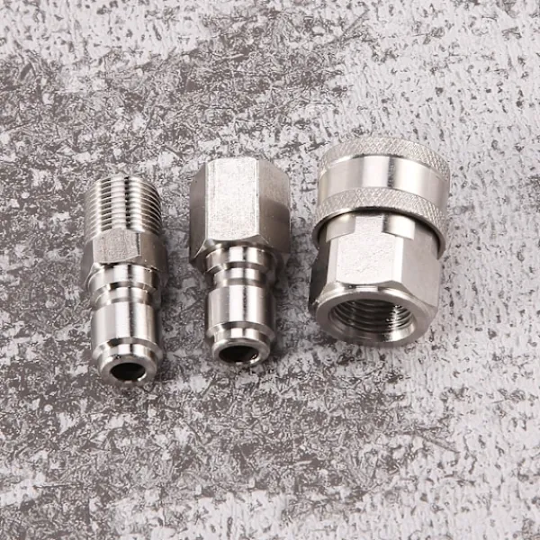 DMstore Högtryckstvättar-NPT 3/8 tum Han- och Honkopplingssats för Trycktvätt, Adapterset och 1 st NPT 3/8 IBY