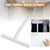 Fönsterrengöring-[NT] Mjuk fönsterskrapa Glasskrapa Duschskrapa Glasrengörare Hushållsrengöringsverktyg Vit