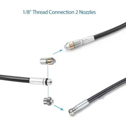 TryggHandla Högtryckstvättar-Ny 15 m högtrycksslang Kompatibel med Kärcher K2-K7/HD/HDS, 180 bar 60°C Professional