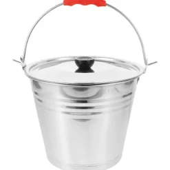 High quality Soptunnor-ny 1 st. Hink i rostfritt stål Hushållsvattenhink Multifunktionell hink med lock