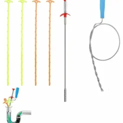 TryggHandla Rengöringsmedel-Ny 6-pack rengörare för igensatta handfat, igensatt avlopp, hårfångare rengöringsverktyg för att rensa rör i kök, badrum, badkar, toalett.