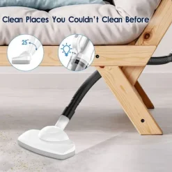 Dammsugare & Tillbehör-12000Pa Sladdlös Skaftdammsugare med LED-Frontljus 6000mAh Batteritid 30 min Laddning 4-5h Handdammsugare för Hem Hård