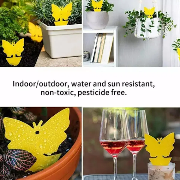 Skadedjur & Insekter-100-pack - Flugfälla / Flugfälla / Myggfångare - Fångar flugor Gul