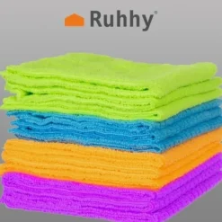 Svampar & Dukar-12-Pack - Mikrofiberduk / Rengöringsduk / Putsduk