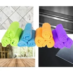 Svampar & Dukar-12-Pack - Mikrofiberduk / Rengöringsduk / Putsduk