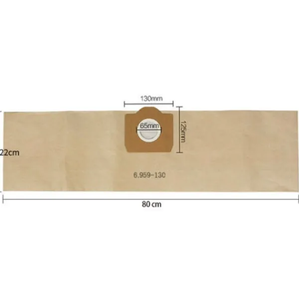 Dammsugare & Tillbehör-10-pack 6.959-130.0 pappersdammsugarpåse A 2201/2204/2504 kompatibel med Kärcher WD3 WD3P våt- och torrdammsugare ersättning/NC/
