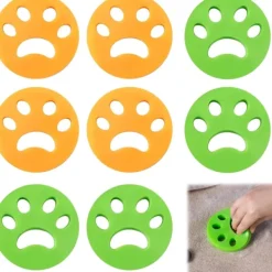 Tvättillbehör-8-pack Anti-Hår Tvättmaskin Anti-Hårborste Husdjur Tvätthår