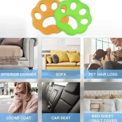 Tvättillbehör-4-pack Anti-Hårboll, Djurhårsrengöringsverktyg, Tvättmaskinsdamm och Skräp Fångar Djurhår som Fäster vid Dina Kläder