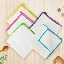 Svampar & Dukar-10-pack Bambu Disktrasor Handdukar Kökstrasor för Rengöring Disktrasor Tvättbara Absorberande Maskintvättbara, Slumpmässiga Färger