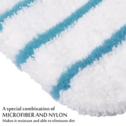 Generic Städmoppar-5-pack Black Decker Mikrofiberdukar för Ångmoppar - Alternativ till FSMP20 FSM1630, FSM1616, FSM1321, FSM1605, FSMH13151SM ETC