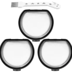 Crowned Dammsugare & Tillbehör-4-pack Borstar och Tvättsbara Motorfilter för Qx9-1-50ib Askqx9 Filter Dammsugare Delar Tillbehör