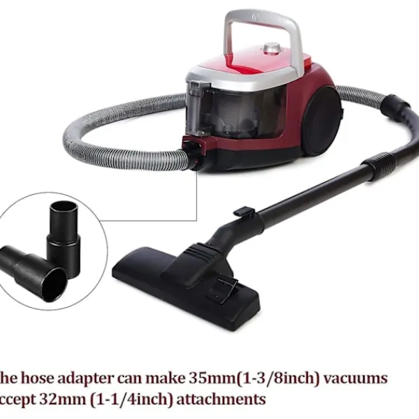 Crowned Dammsugare & Tillbehör-2-pack dammsugaradapter, 1 3/8 tum till 1 1/4 tum universell rengöringslangreduceringsadapter dammsugare