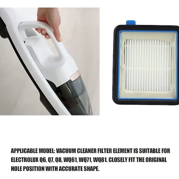 YIXI Dammsugare & Tillbehör-2-pack dammsugarfilter ersättningsdelar för Electrolux Q6 Q7 Q8 Wq61 Wq71 Wq81