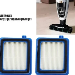 YIXI Dammsugare & Tillbehör-2-pack dammsugarfilter ersättningsdelar för Electrolux Q6 Q7 Q8 Wq61 Wq71 Wq81