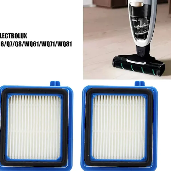 YIXI Dammsugare & Tillbehör-2-pack dammsugarfilter ersättningsdelar för Electrolux Q6 Q7 Q8 Wq61 Wq71 Wq81