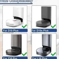Dammsugare & Tillbehör-10-pack dammsugarpåsar för D10 Plus / D10s Plus / Z10 Pro / L10 Plus dammsugare, RLS3D dammuppsamlare
