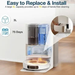 Dammsugare & Tillbehör-10-pack dammsugarpåsar för Dreame X30 Ultra / X40 Ultra / L10s Pro Ultra robotdammsugare