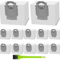 Dammsugare & Tillbehör-12-pack dammsugarpåsar för Roborock Q7 Max / Q7 Max+ / Q7 Max Plus