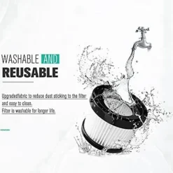 Dammsugare & Tillbehör-4-pack DCV5011H HEPA-filter för DCV501HB sladdlös handhållen dammsugare, med 8 skumhylsfilter & 1 borste