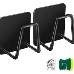 Svampar & Dukar-2-pack diskhossvamp hållare, rostfri liten caddy - SUS304 rostfritt stål