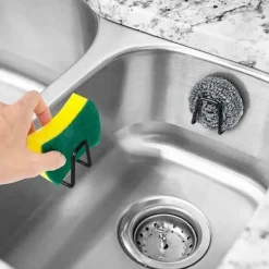 Svampar & Dukar-2-pack diskhossvamp hållare, rostfri liten caddy - SUS304 rostfritt stål